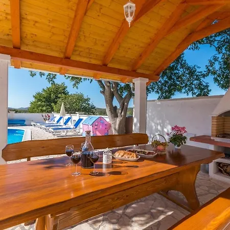 Grandfather's Courtyard With Pool In Countryside Villa Stankovci (Zadar)