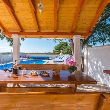 Grandfather's Courtyard With Pool In Countryside Vila Stankovci (Zadar)