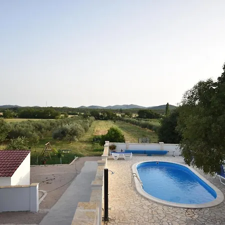 Grandfather's Courtyard With Pool In Countryside